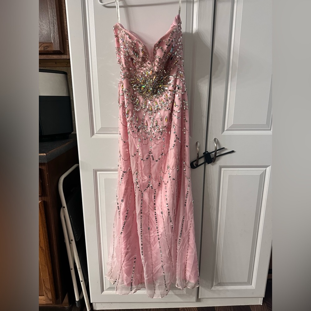 Pink prom dress -  HEMMED size 3/4